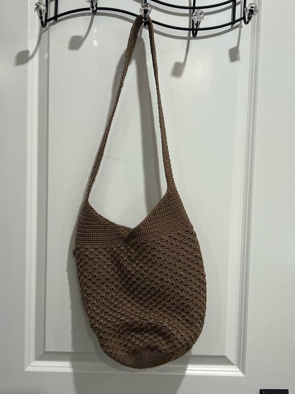 The Sak Brown Crochet Shoulder Bag
